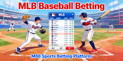 Ilustrasi taruhan baseball MLB yang tersedia di platform taruhan olahraga M88